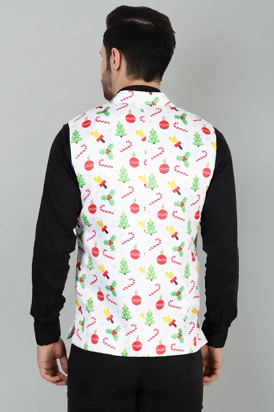 Polyester Cotton Christmas White Jacket Vest Waistcoat