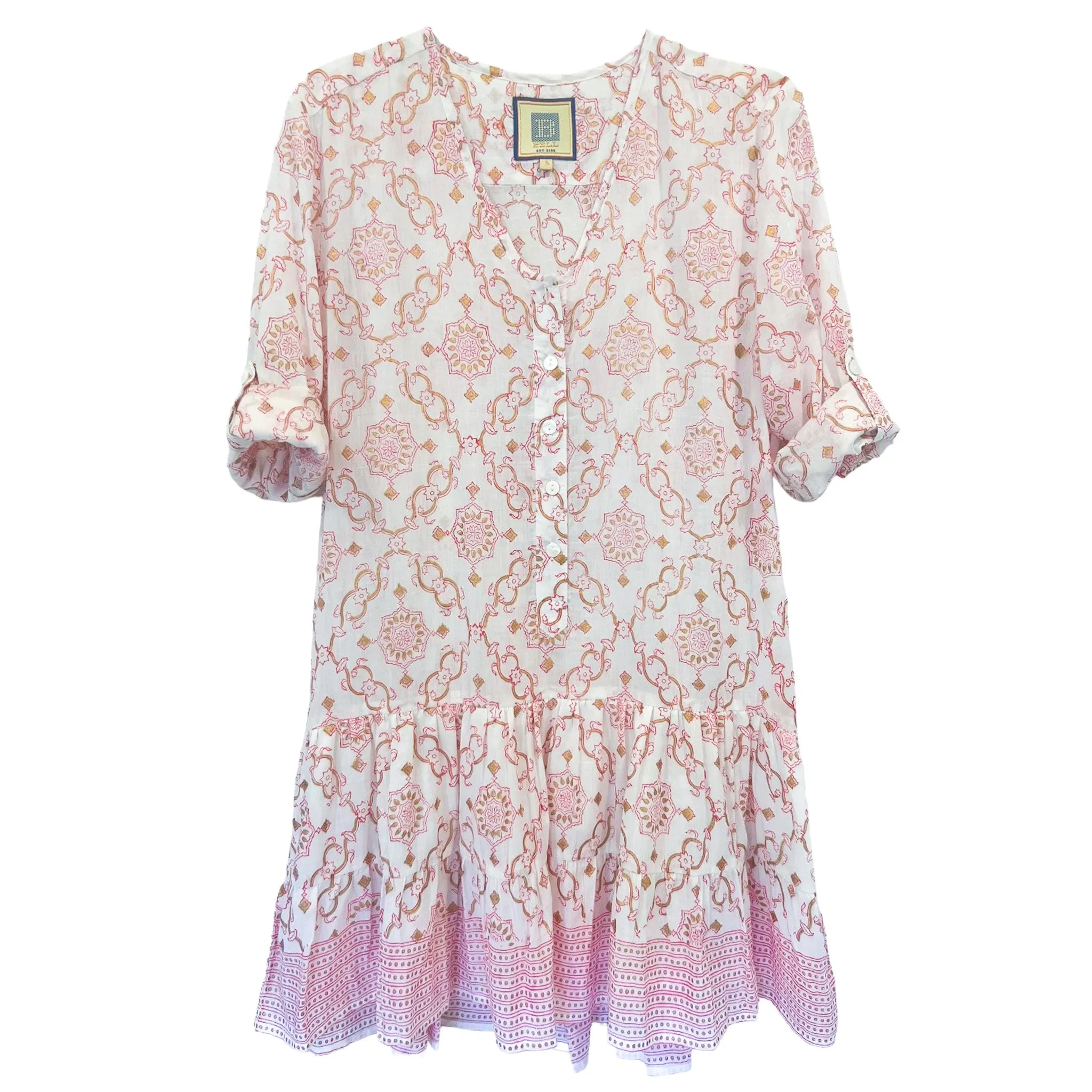 Popover Flounce Dress