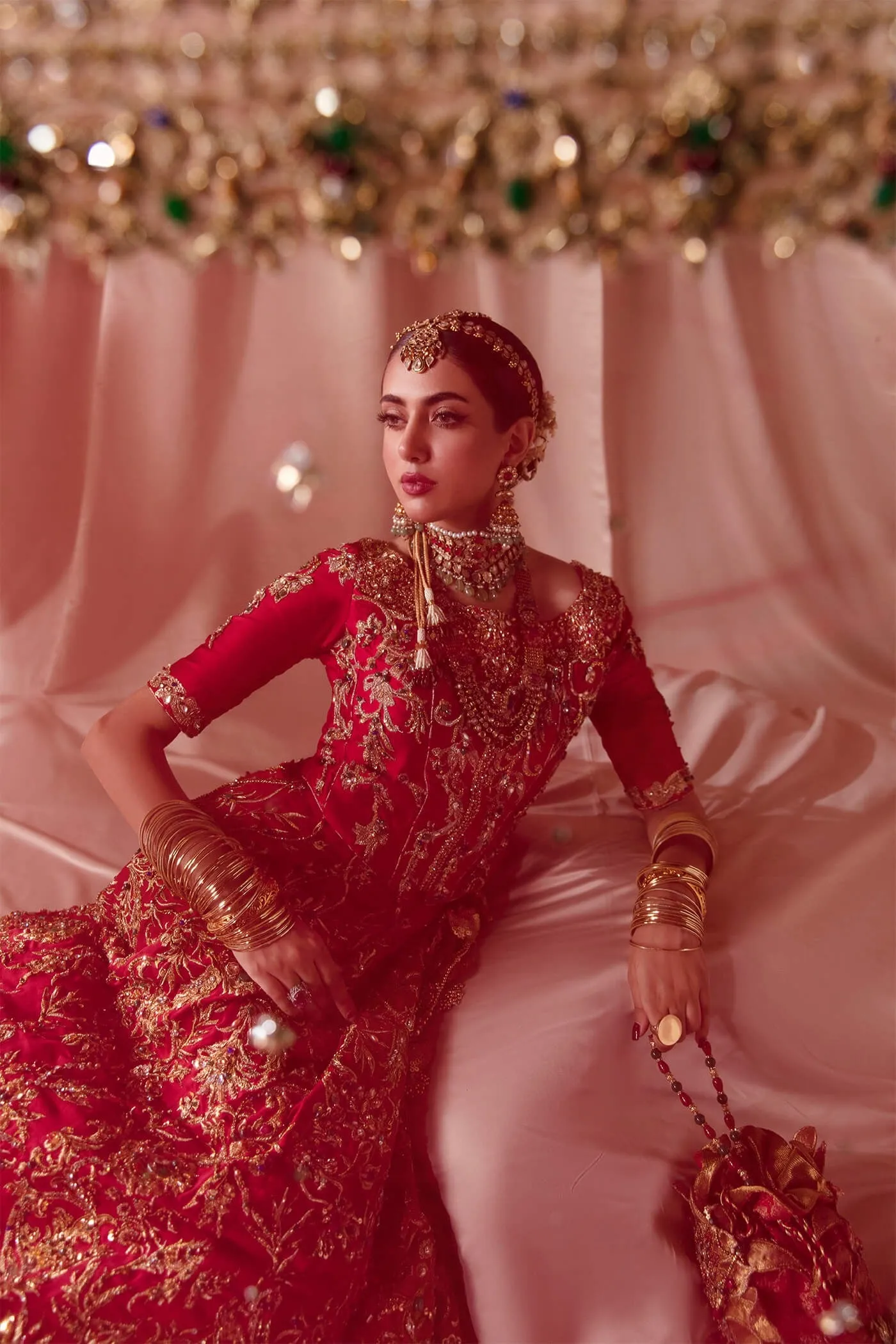 Pure Kimkhab Lehenga Choli Pakistani Wedding Dresses
