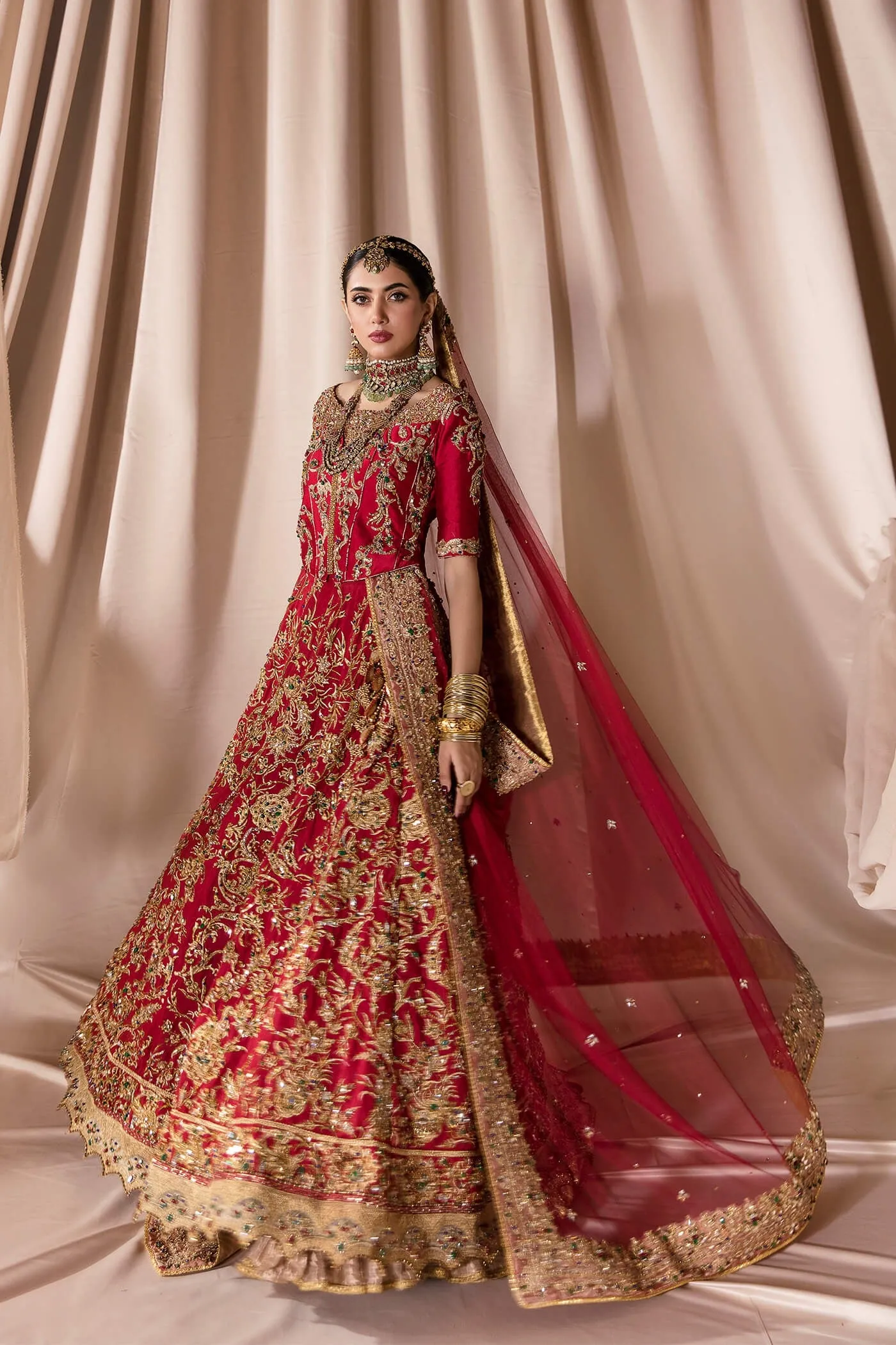Pure Kimkhab Lehenga Choli Pakistani Wedding Dresses