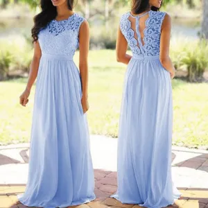 purple bridesmaid dresses long chiffon lace appliqué beaded a line cheap custom wedding party dress 2021