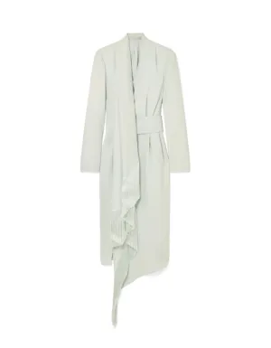 Ralph & Russo NWT Mint Fringed Silk-Crepe Midi Dress IT46/US 10 rt. $6,470