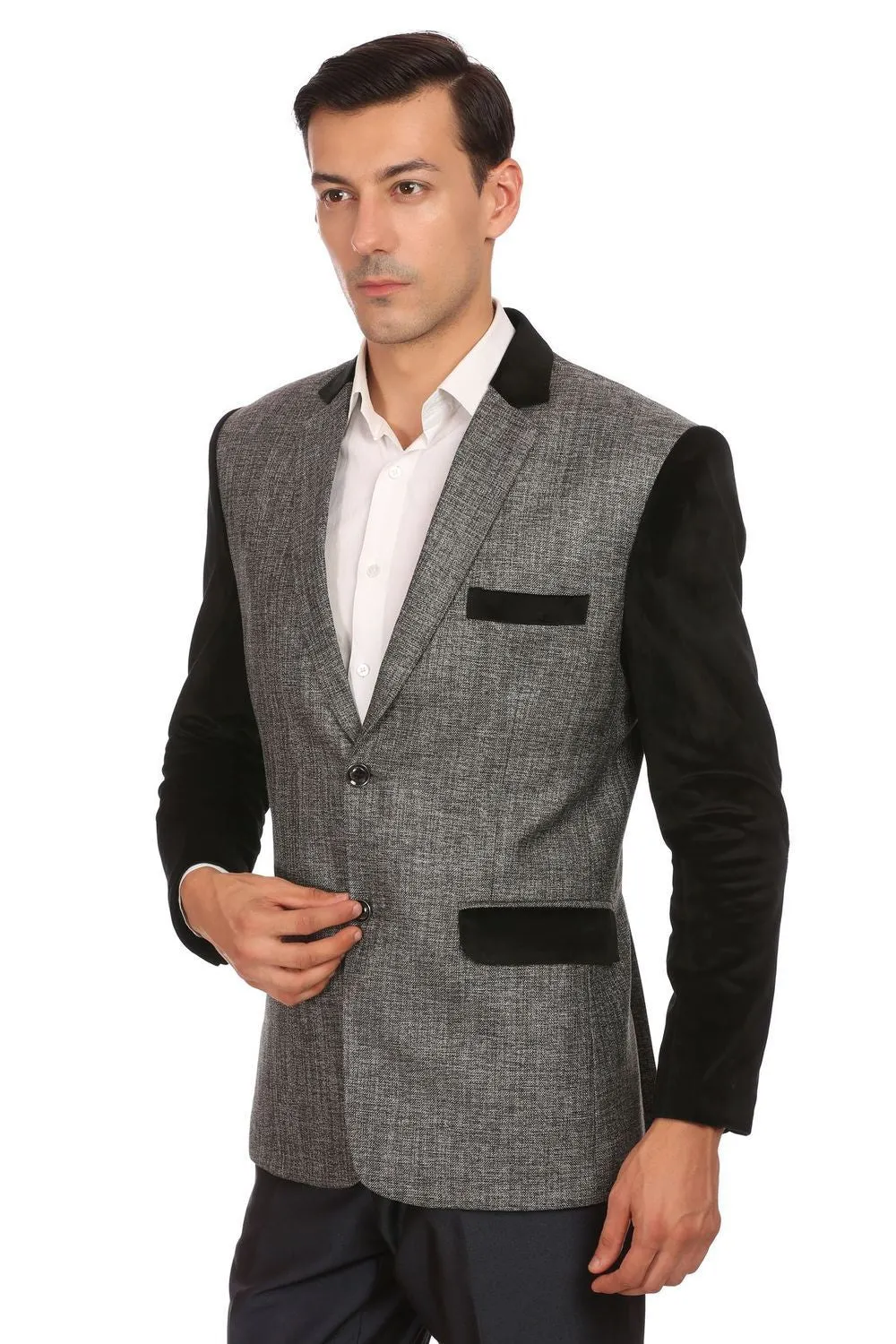 Rayon Grey Blazer
