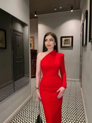 Red Prom Dresses Formal Evening Gown Red Party Dresses      fg6593