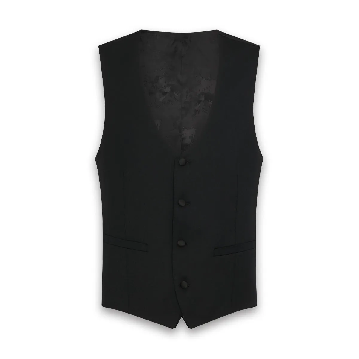 Remus Uomo - Slim Fit Evening Dinner Waistcoat in Black