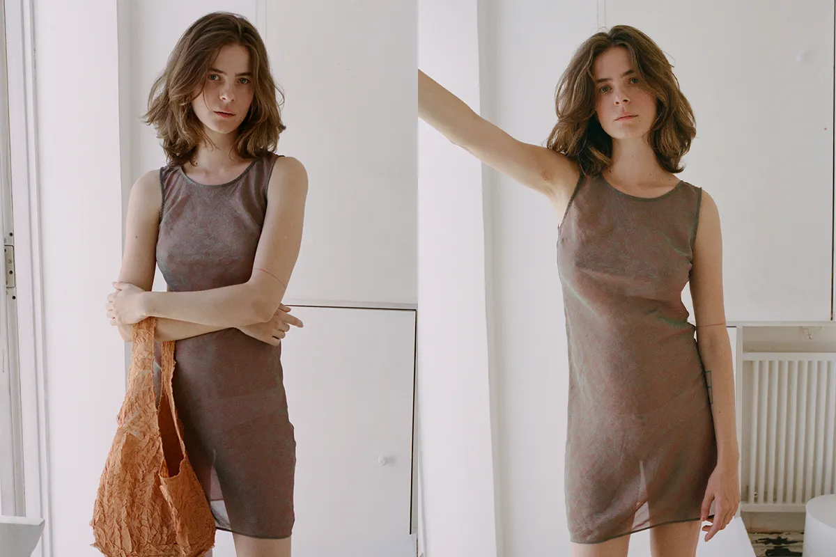 RHEIA DRESS, CHIARO