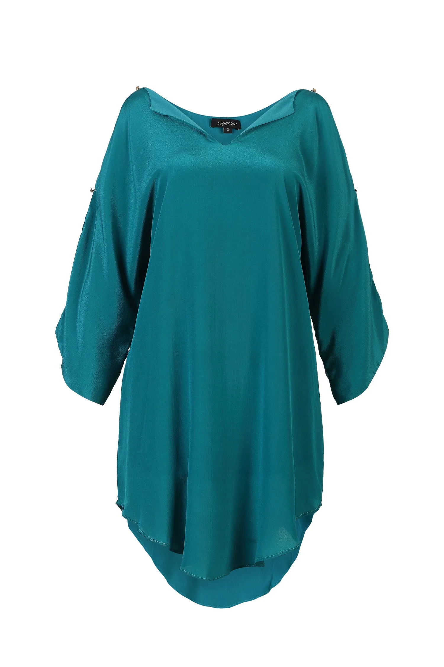 Royal Shine Silk Tunic Dress