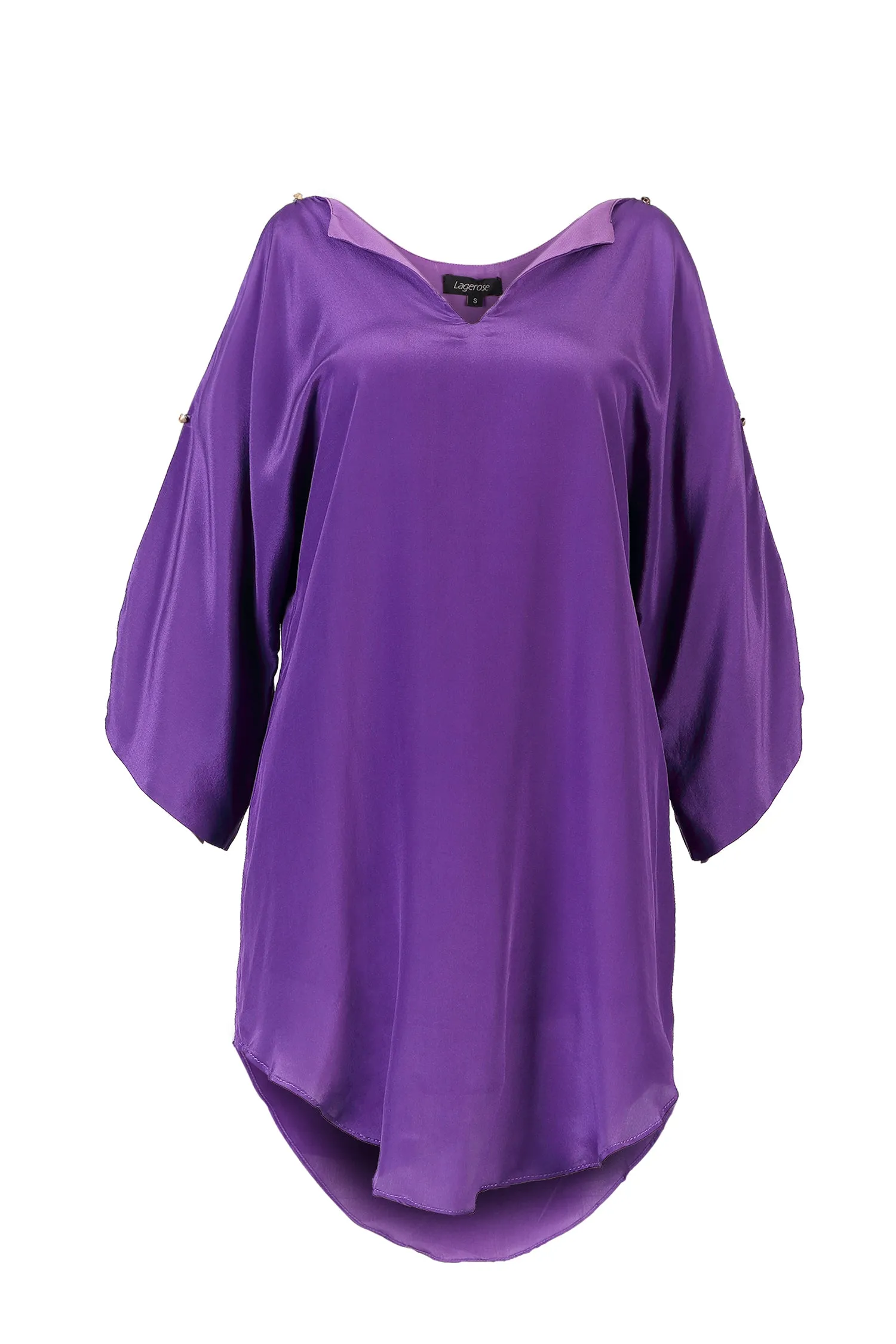 Royal Shine Silk Tunic Dress
