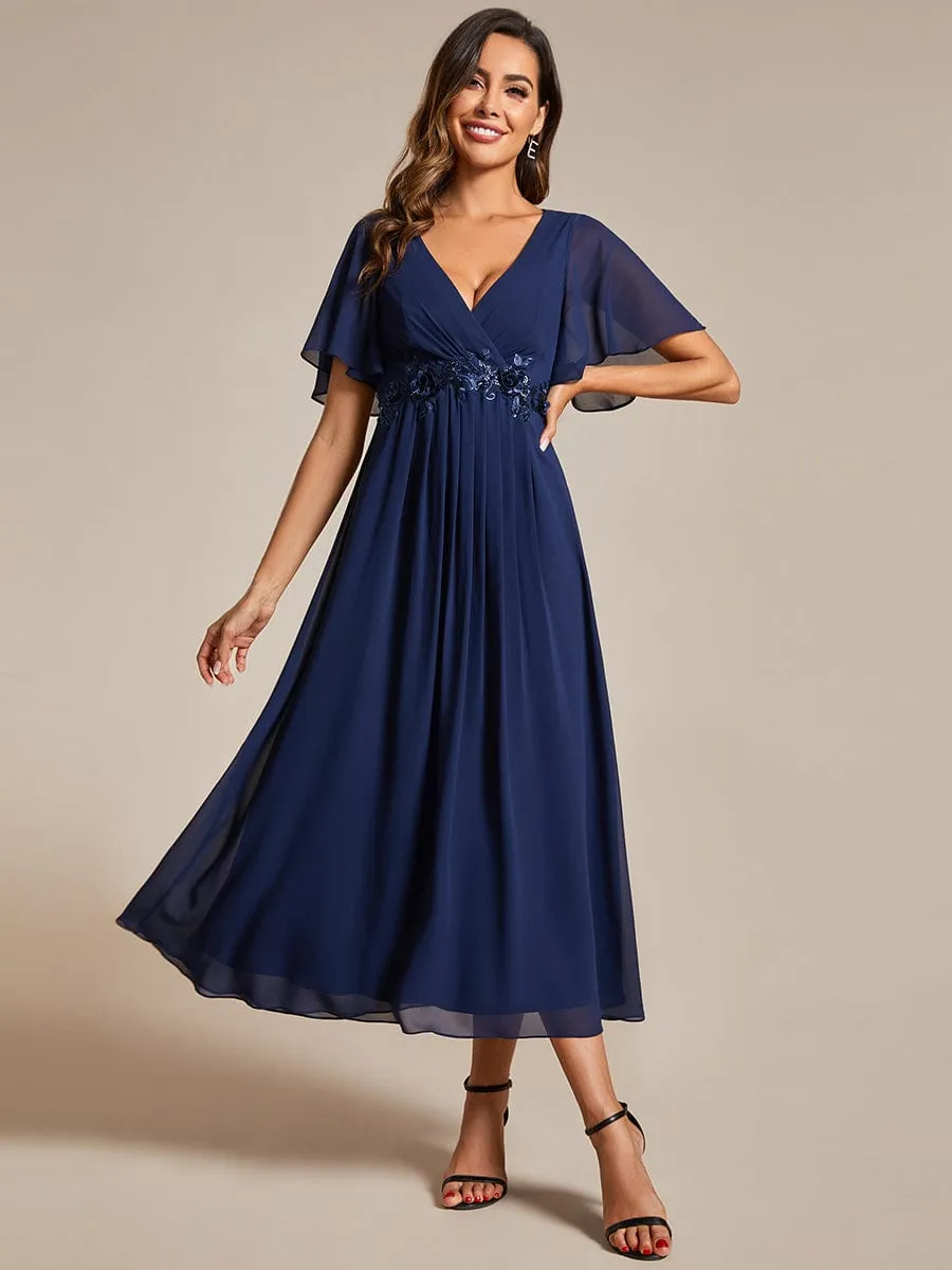 Roycebridal Corrieanne midi Mother of the groom dress in navy Express NZ wide