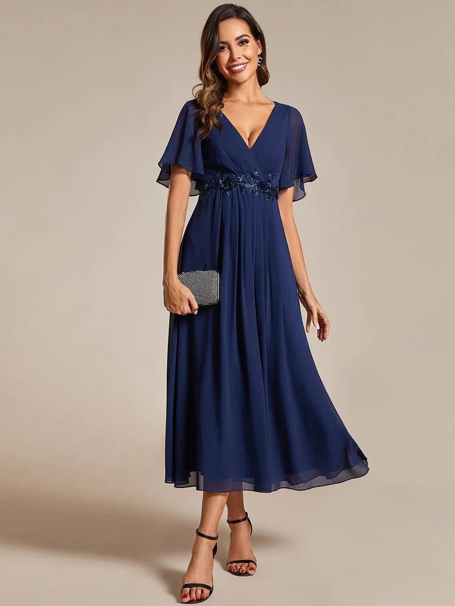 Roycebridal Corrieanne midi Mother of the groom dress in navy Express NZ wide