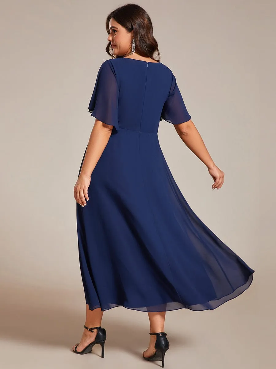 Roycebridal Corrieanne midi Mother of the groom dress in navy Express NZ wide