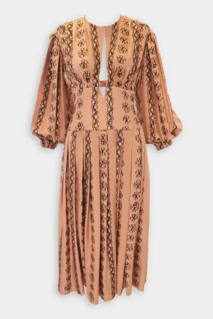 Salma Midi Dress in Camellia
