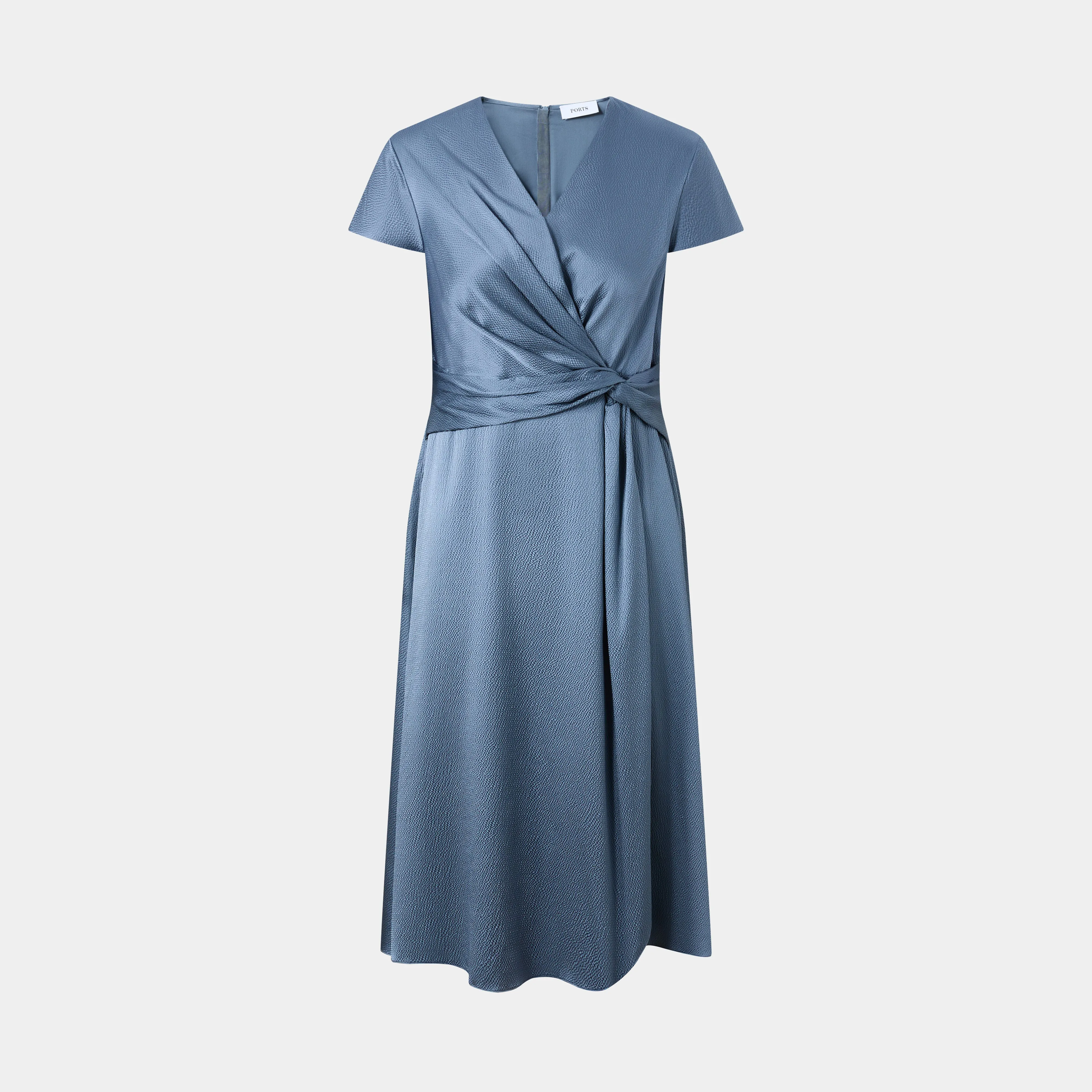 SAPPHIRE SERENITY KNOTTED DRESS
