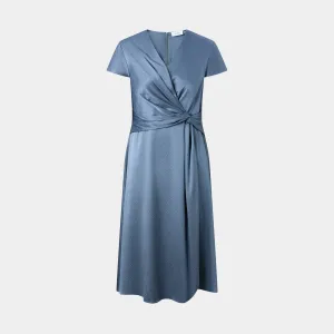 SAPPHIRE SERENITY KNOTTED DRESS