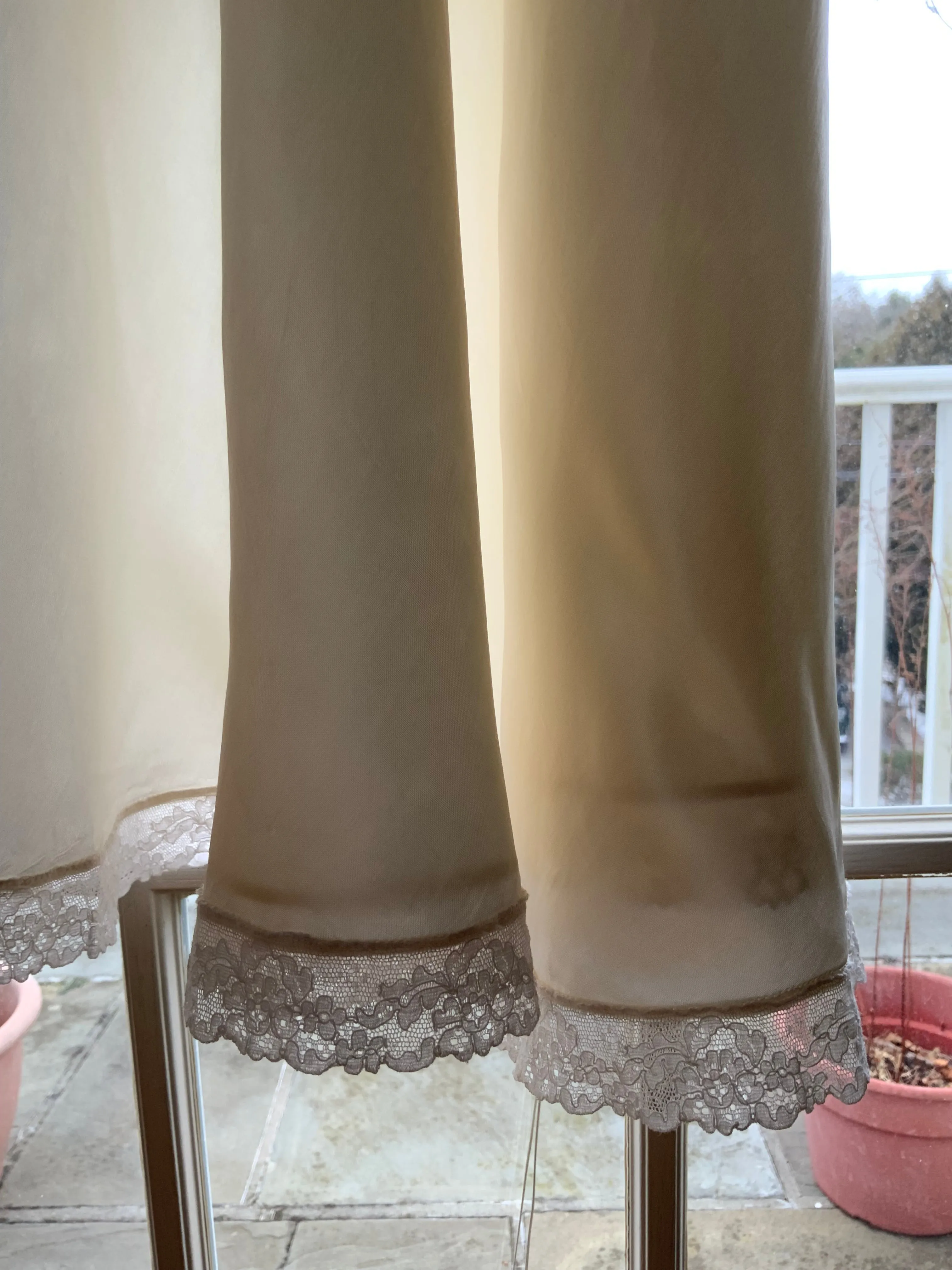 Satin Bridal Nightgown White. - 50s - 50I