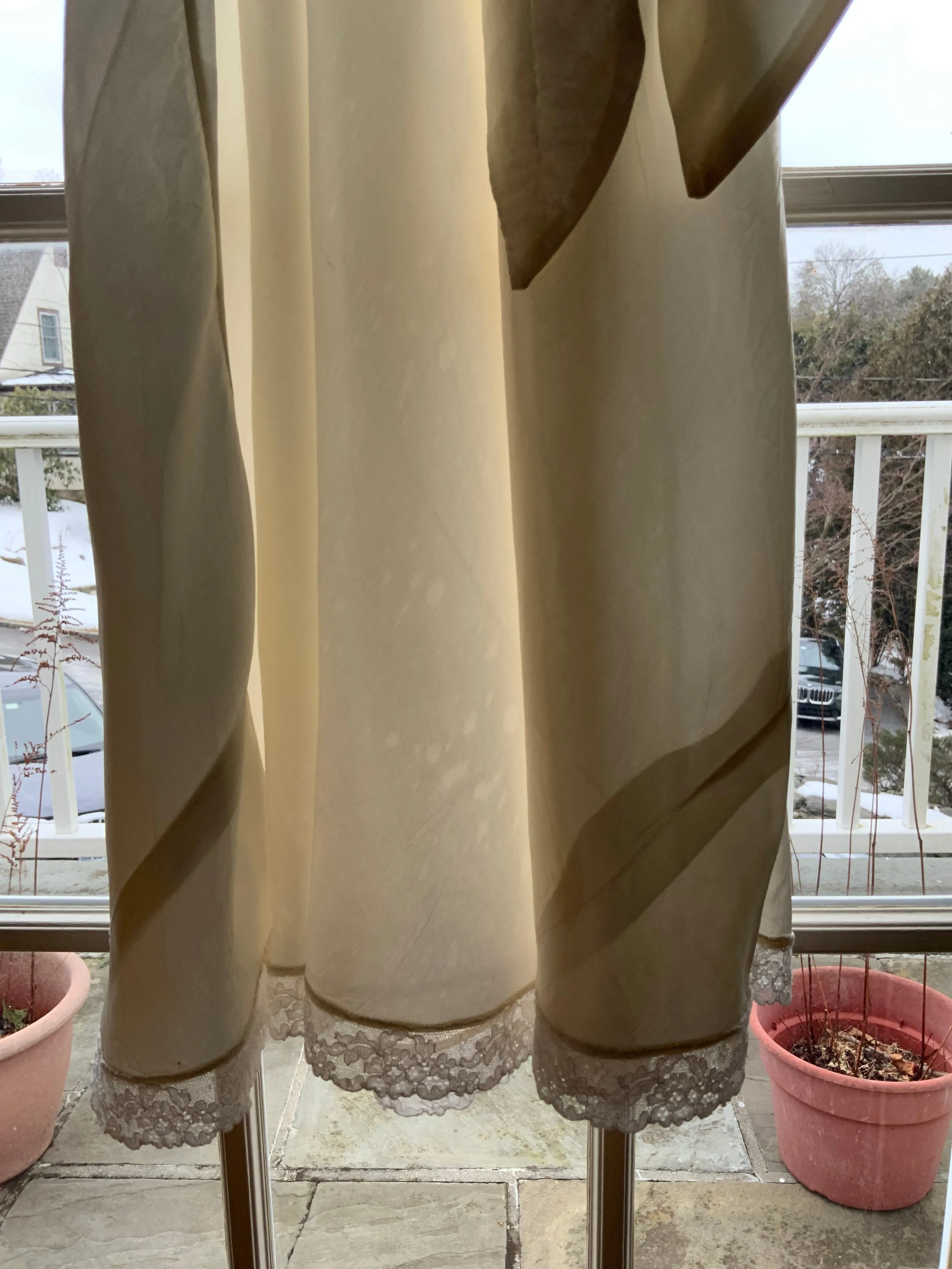 Satin Bridal Nightgown White. - 50s - 50I