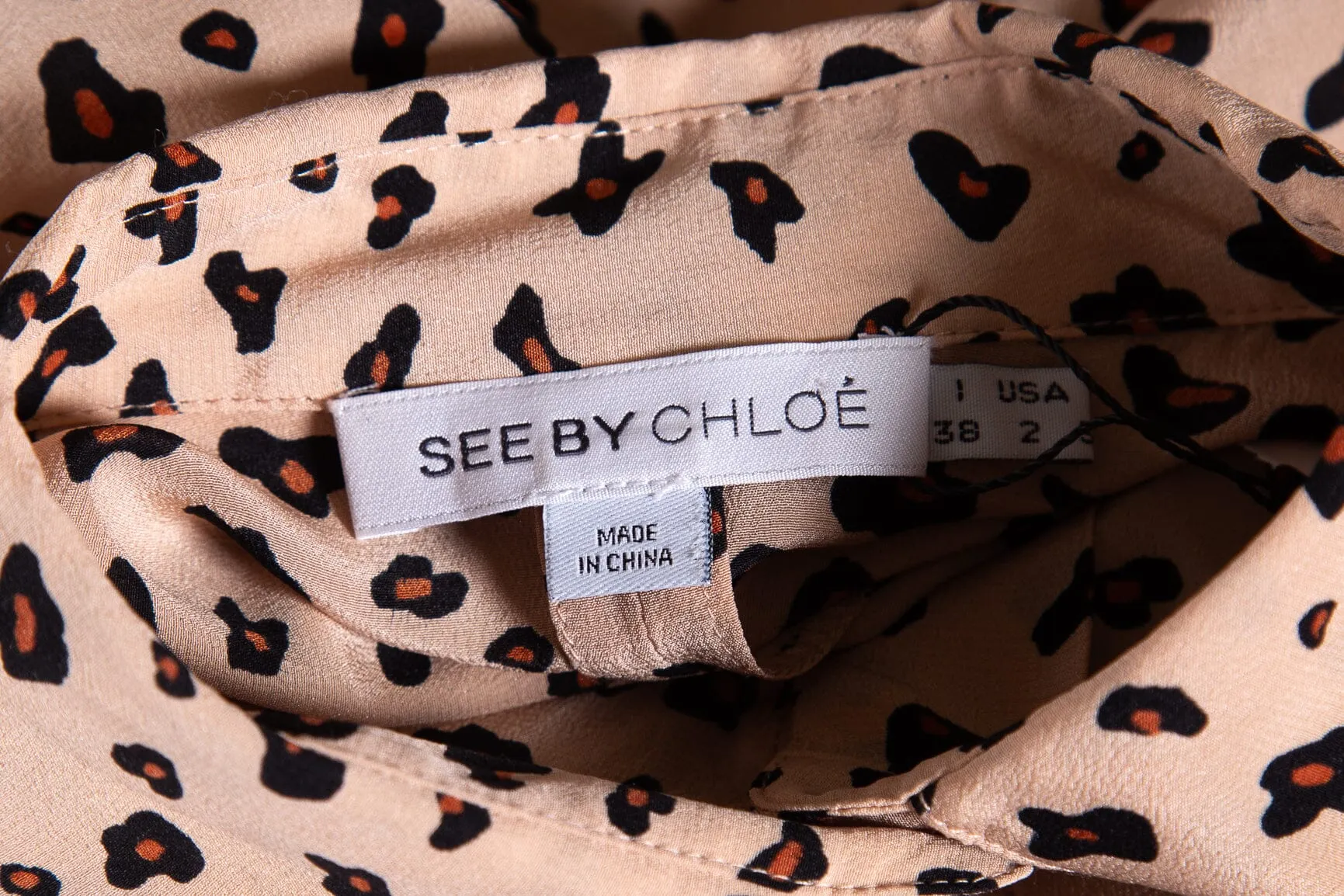 See by Chloe cheetah dress SZ 2
