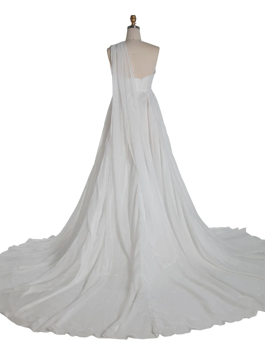 Silk Chiffon Maternity Photoshoot Dress Maternity Wedding Dress YW240109