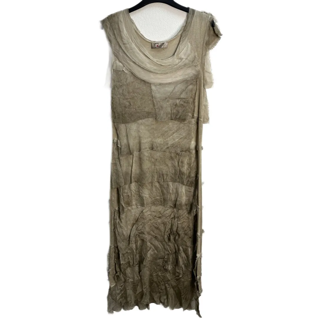 Silk Maxi Ruffle Dress