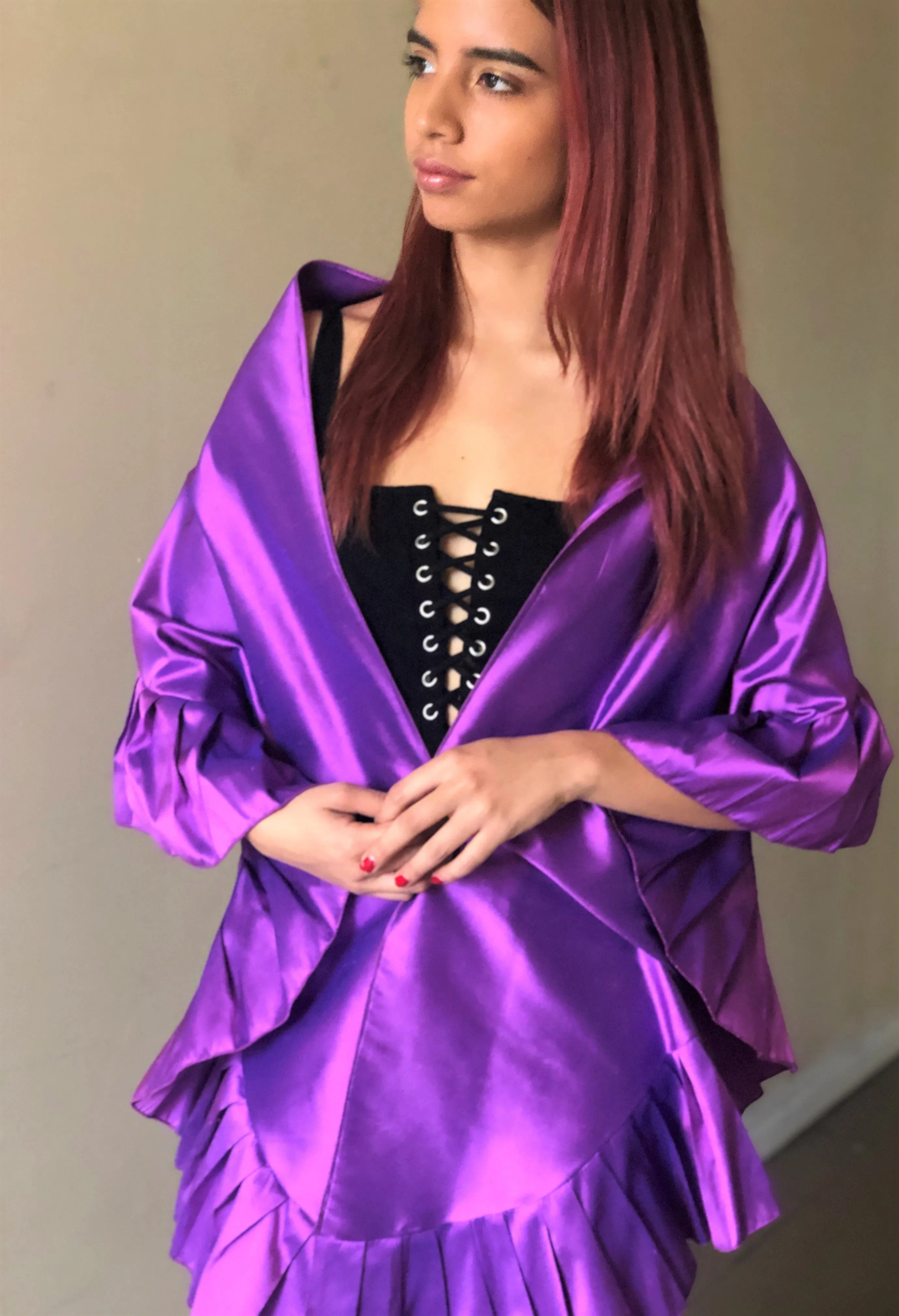 Silk Shantung Wrap