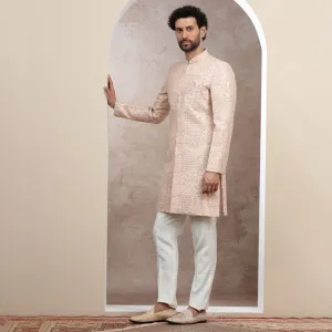 Slate Dawn Rosy Sherwani for Men