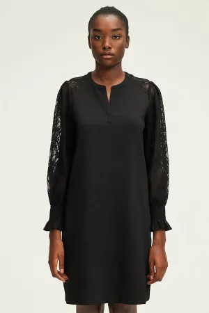 STEPHANIE SHORT LACE SLEEVES DRESS