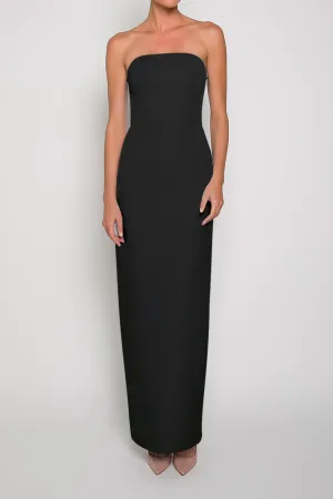 Strapless Silk Faille Column Gown