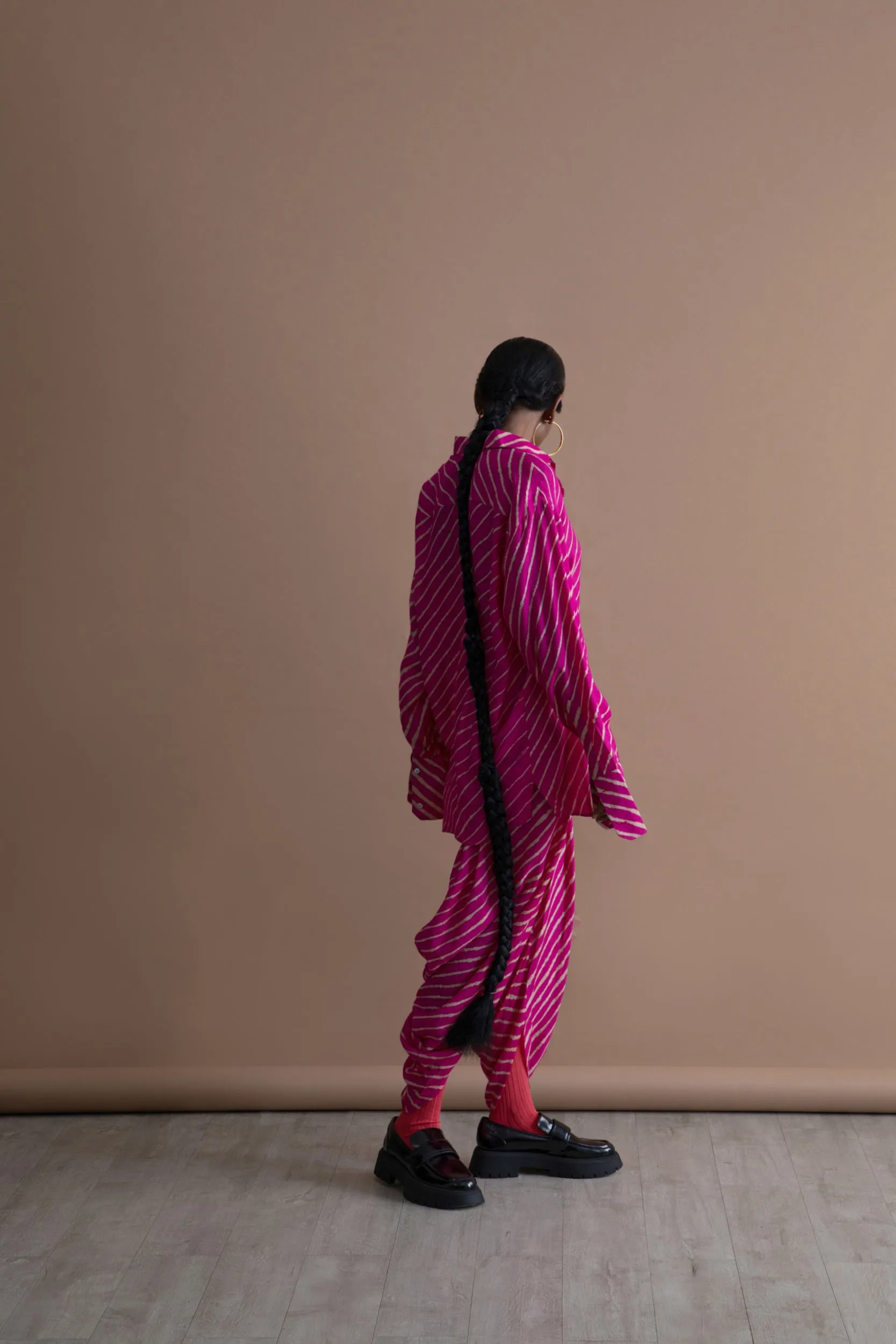 Summer Dhoti Fall Tussar Silk Fashion Edit Kai-02 Urvashi Kaur