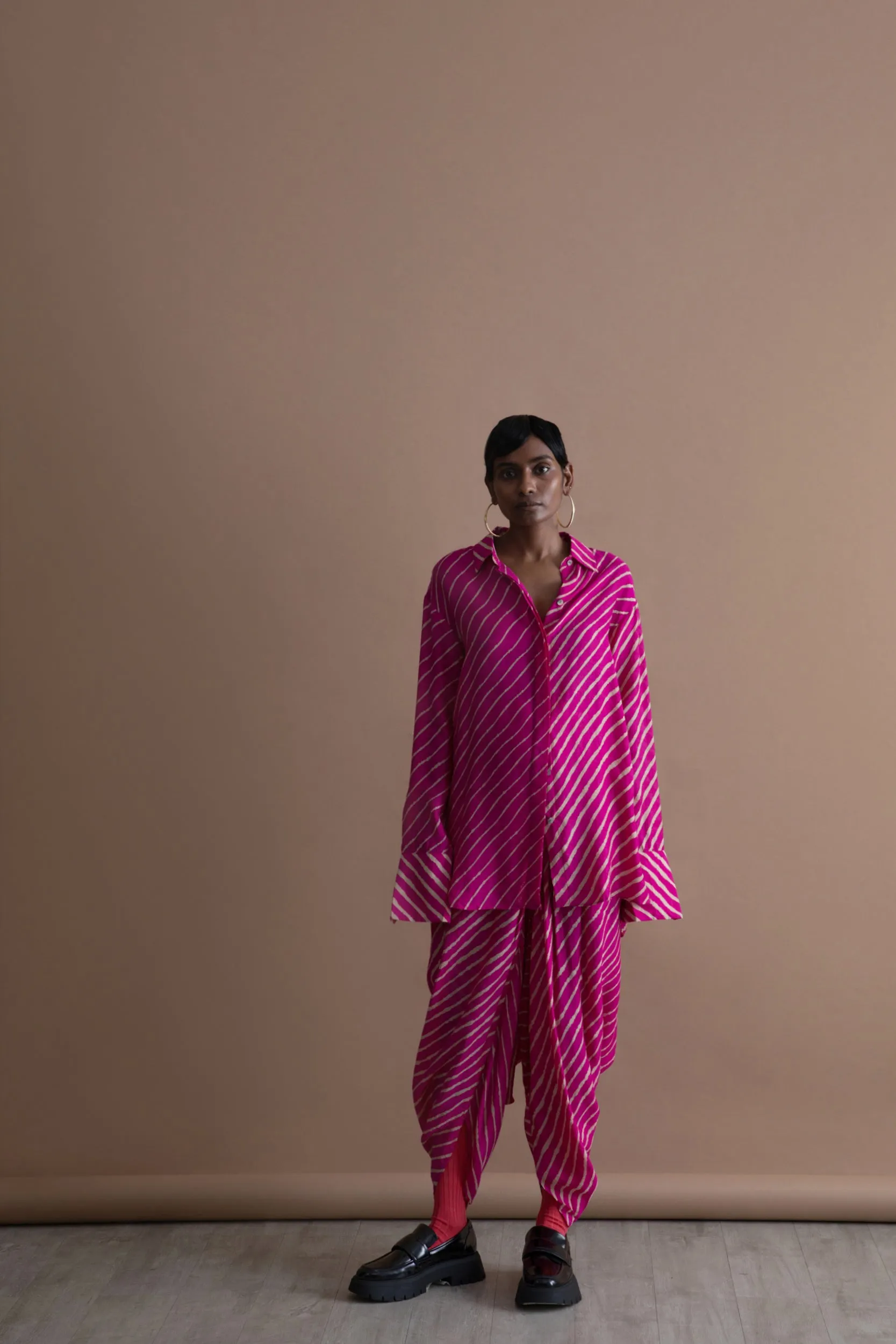 Summer Dhoti Fall Tussar Silk Fashion Edit Kai-02 Urvashi Kaur
