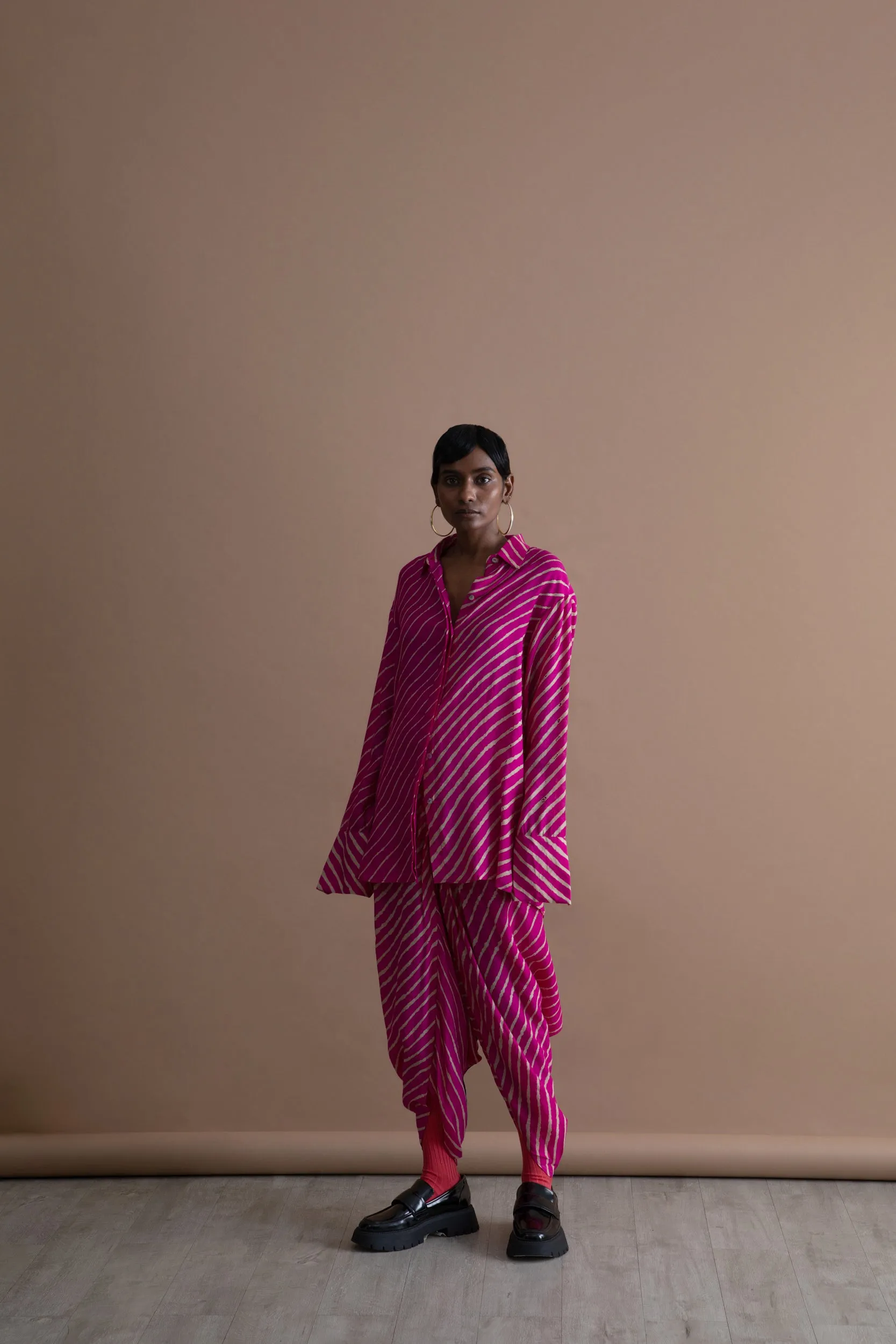 Summer Dhoti Fall Tussar Silk Fashion Edit Kai-02 Urvashi Kaur