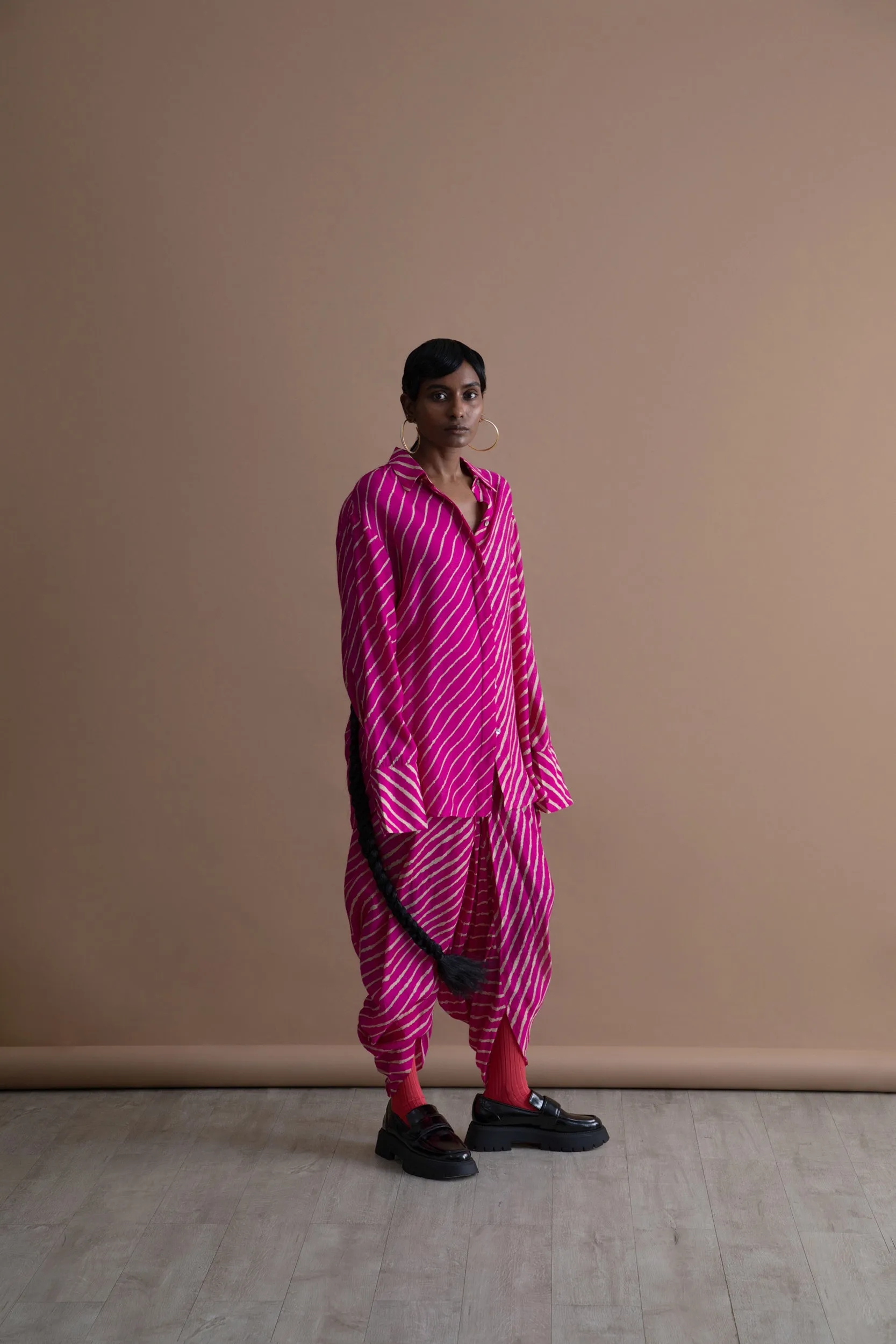 Summer Dhoti Fall Tussar Silk Fashion Edit Kai-02 Urvashi Kaur