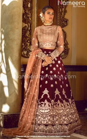 Thread Embroidered Pakistani Lehenga Party Wear #PN87