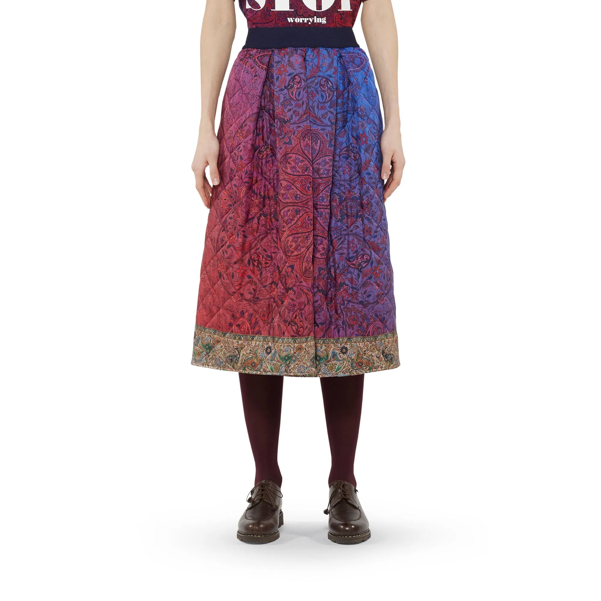 Trapuntata Quilted Skirt