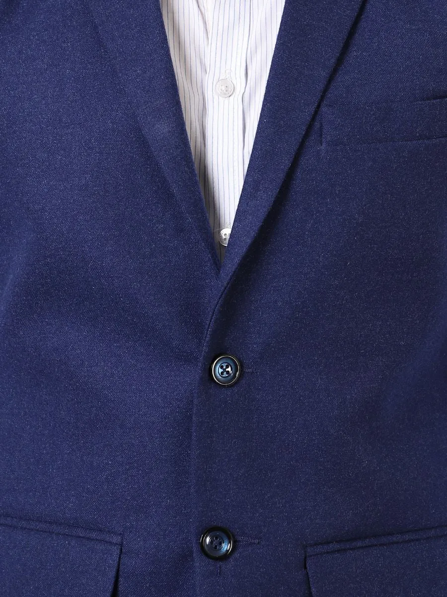 Tweed Wool Blue Modi Nehru Jacket