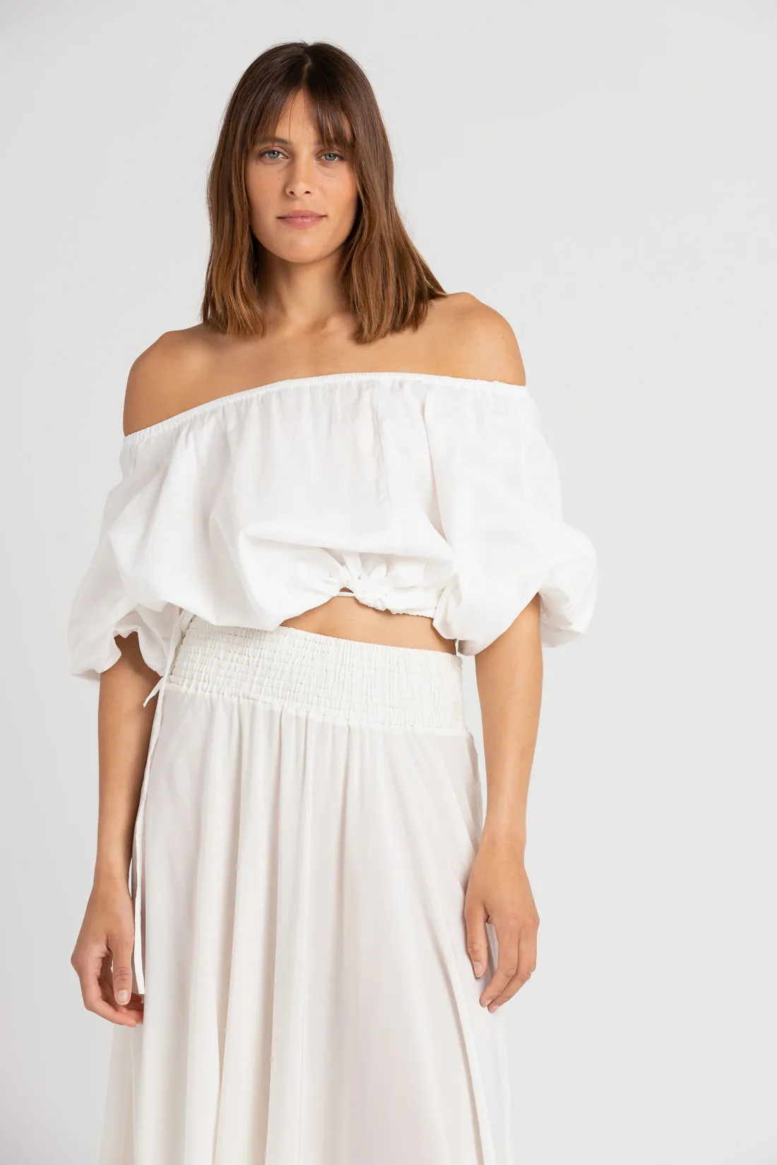 Ulla Silk Skirt Ivory