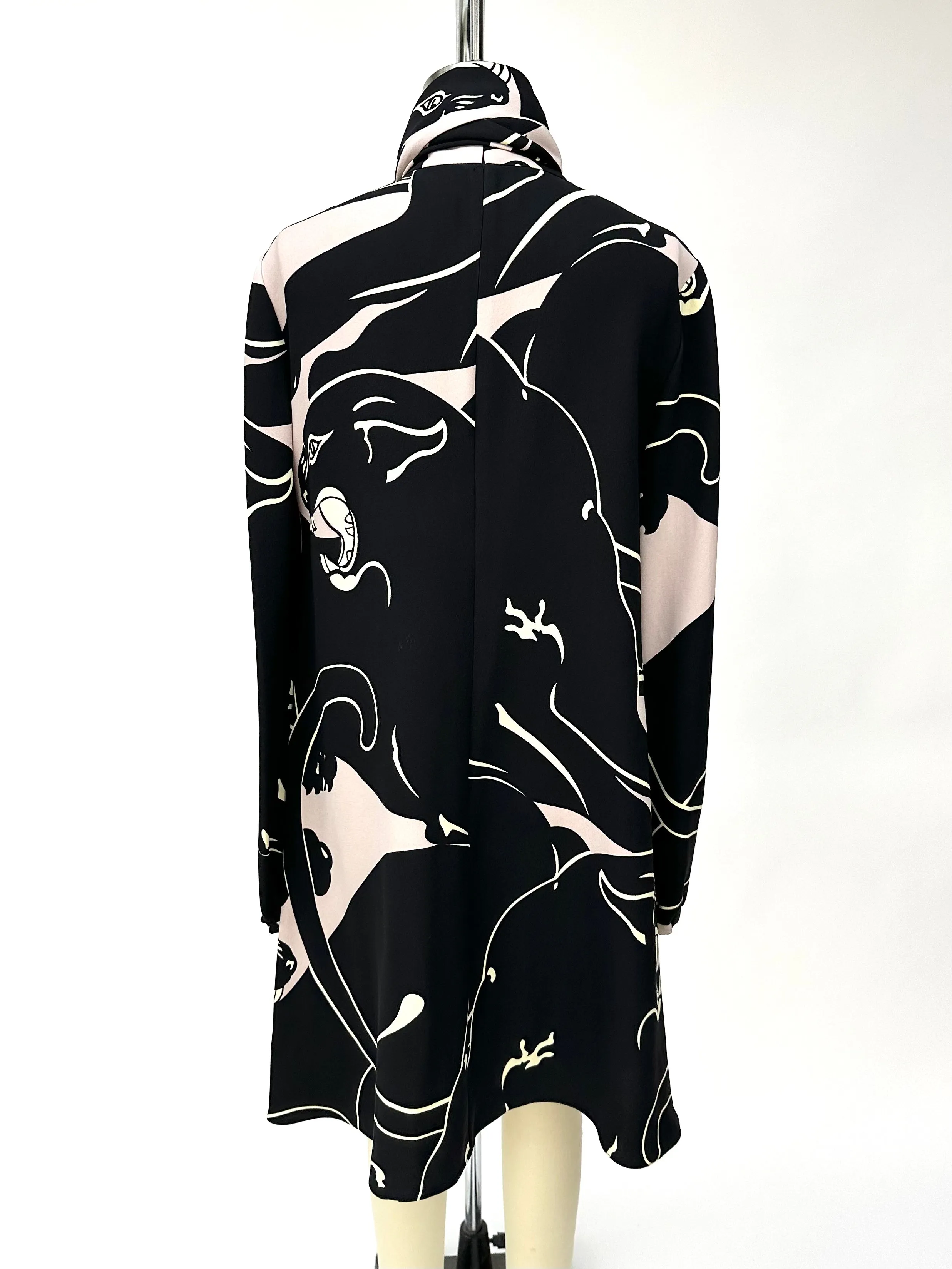 Valentino Silk Crepe Panther Dress