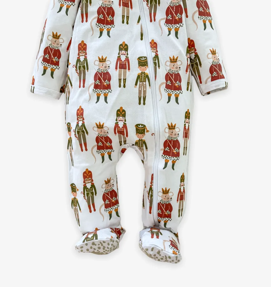 Velvet Fawn Land of Snow Zipper Footie Jammie