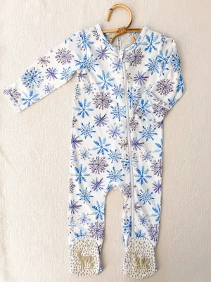 Velvet Fawn Winter Magic Zipper Footie Jammies