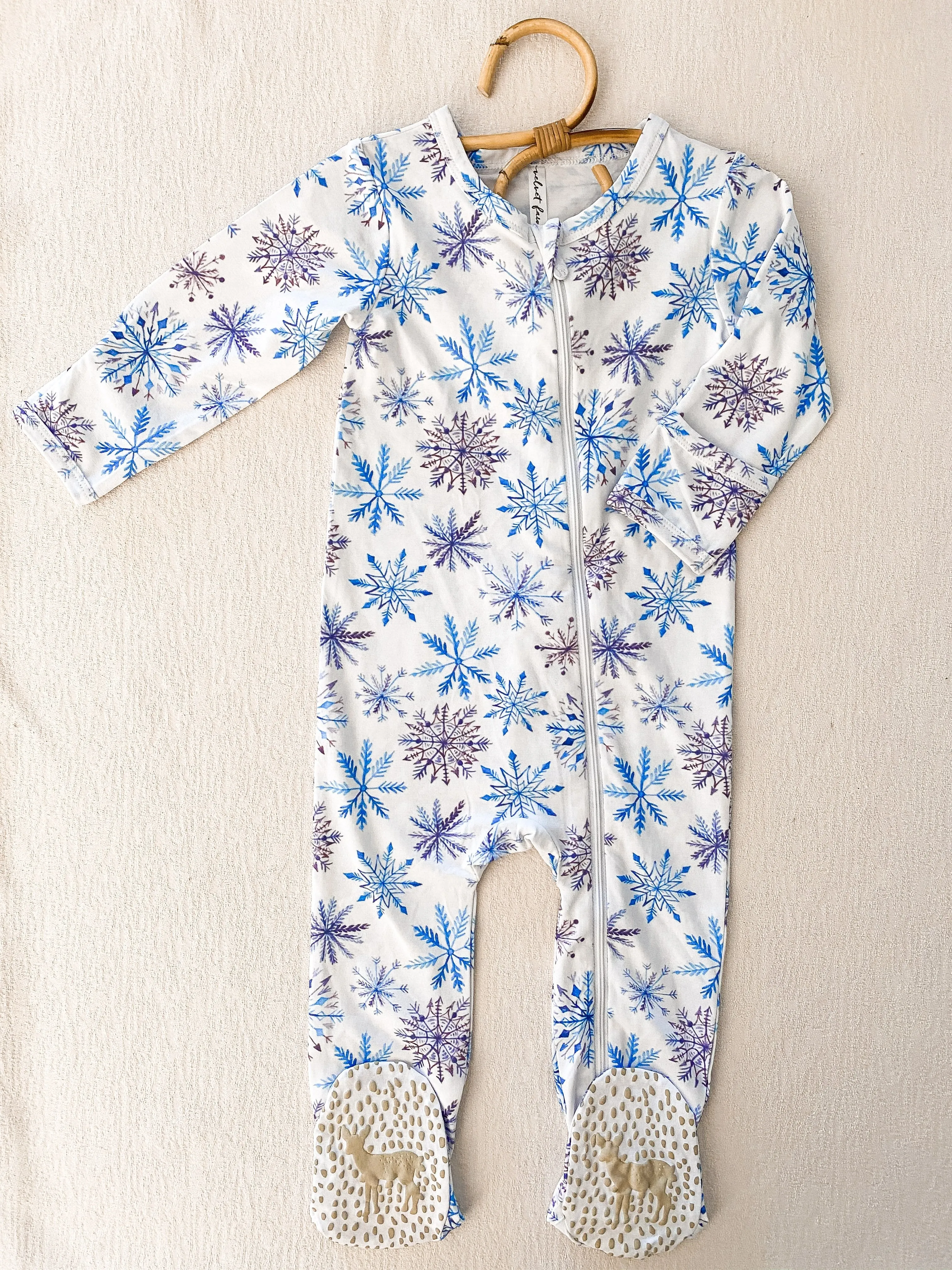 Velvet Fawn Winter Magic Zipper Footie Jammies