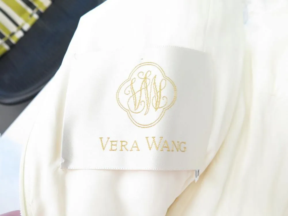 Vera Wang Women's Dress: Cream Silk Blend Size 10, Pre-owned