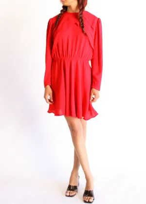 Vintage Red Dress D0195