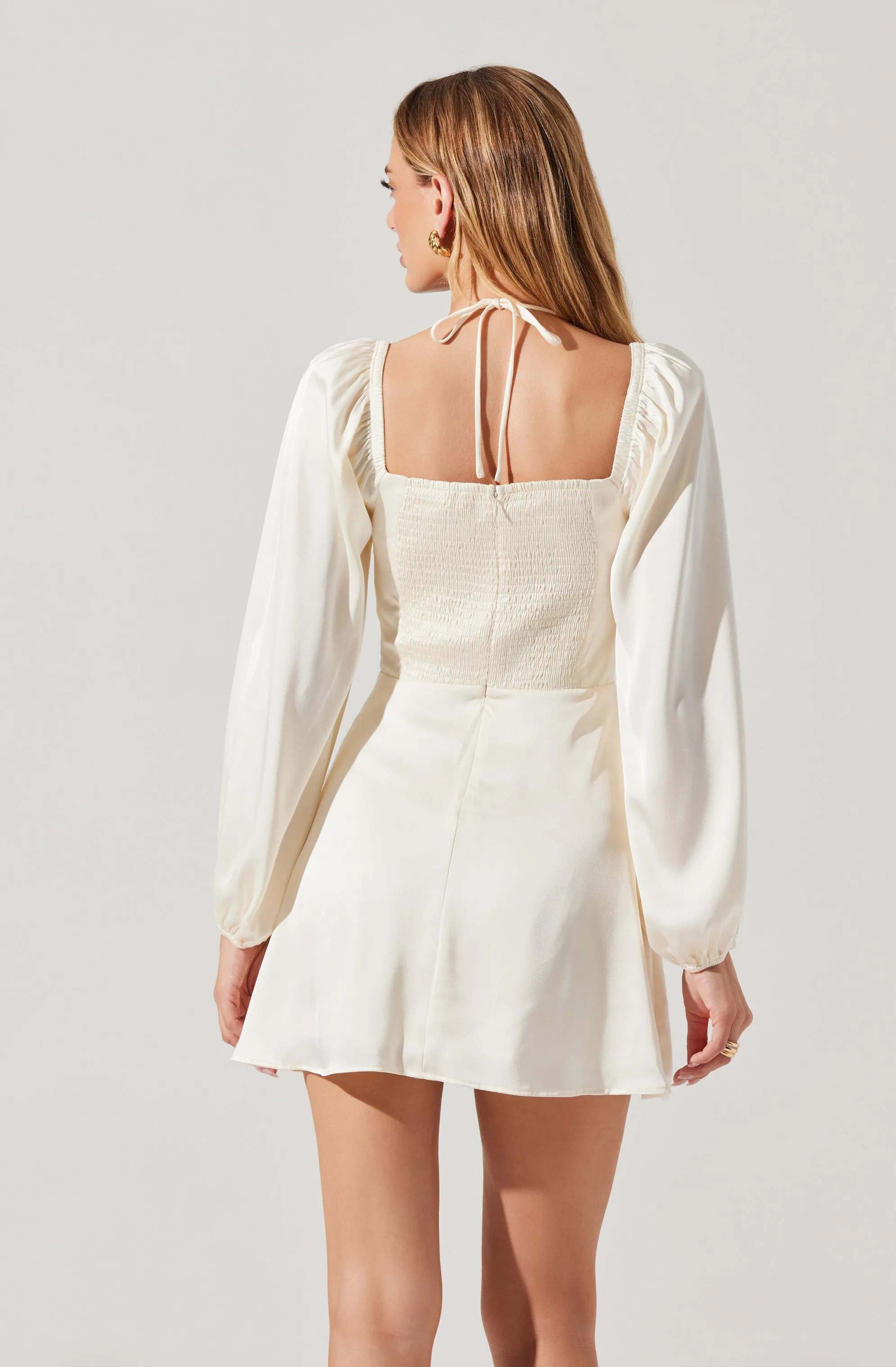 Vivian Satin Bustier Mini Dress