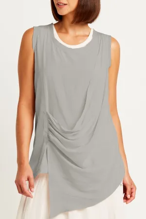 Washable Silk Draped Tank