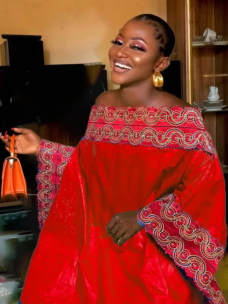 Wearable Throughout The Four Seasons Bazin Rich Dresses For Women Traditional Dress African Dress For Women Evening Dress