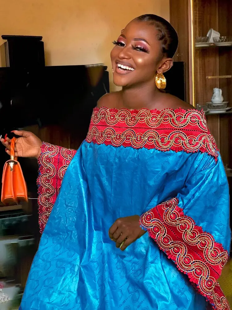 Wearable Throughout The Four Seasons Bazin Rich Dresses For Women Traditional Dress African Dress For Women Evening Dress