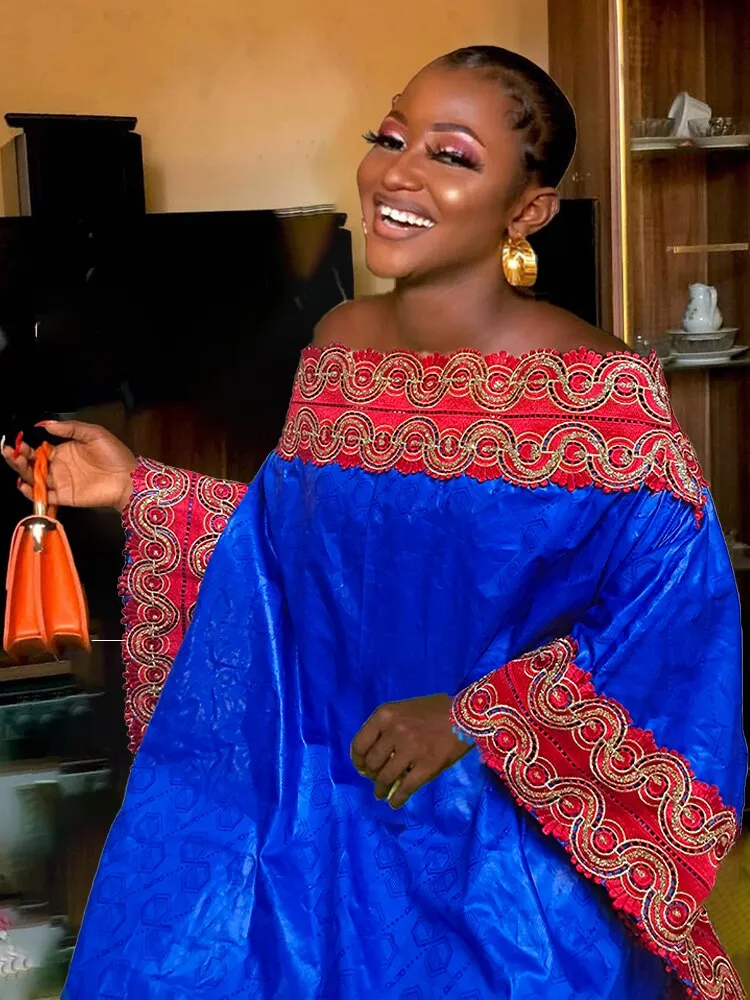 Wearable Throughout The Four Seasons Bazin Rich Dresses For Women Traditional Dress African Dress For Women Evening Dress