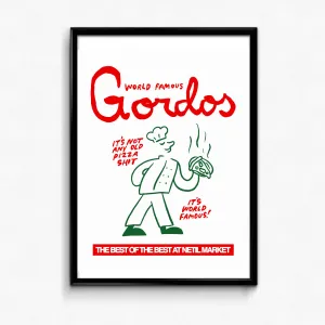 World Famous Gordos x Hephee 'World Famous' Art Print