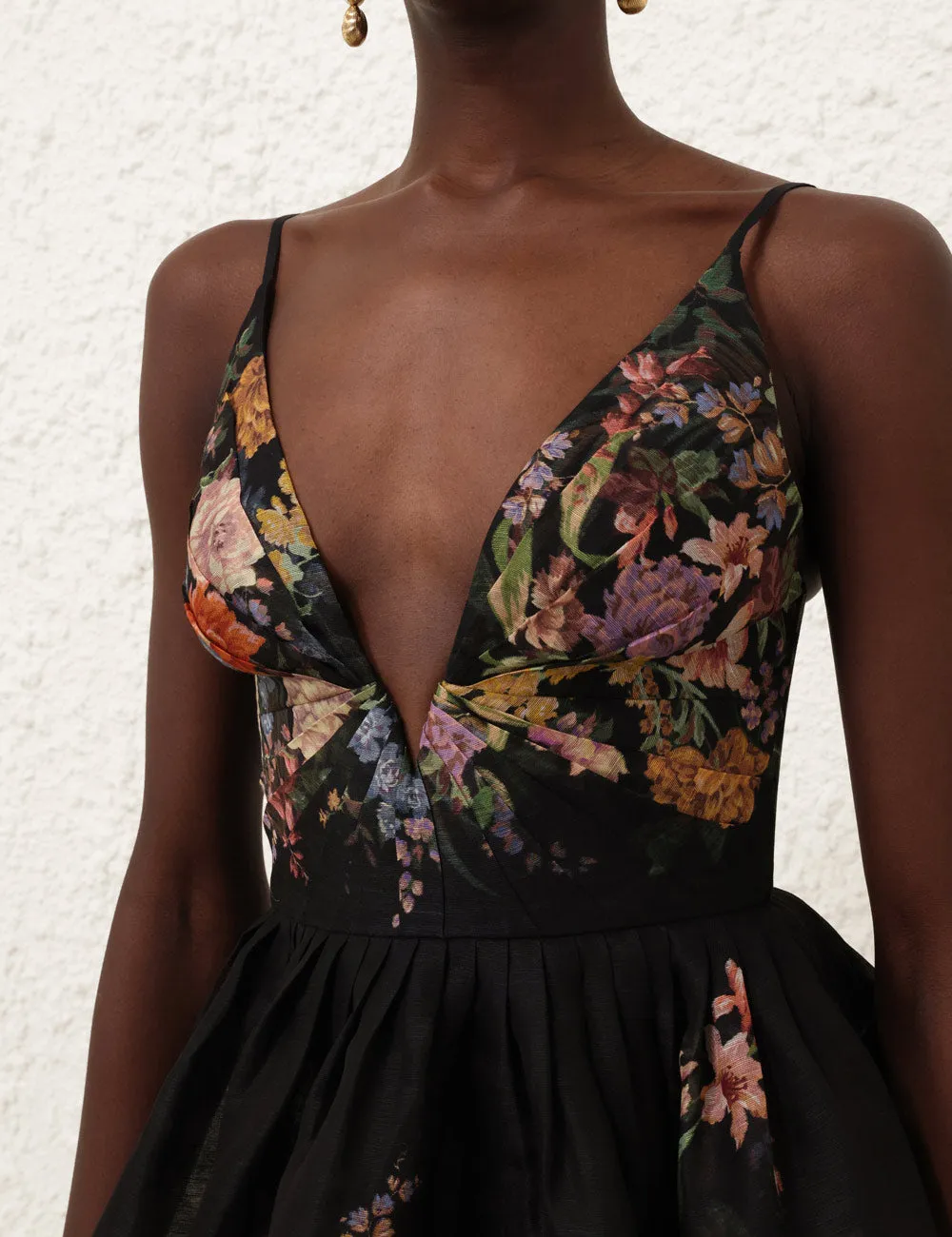 ZIMMERMANN Pavilion V Neck Mini Dress